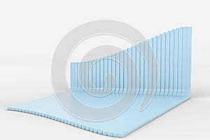 3d rendering, graph chart background, business graph