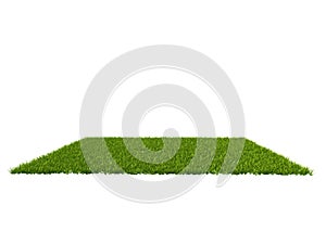 3d rendering of a grass patch for architectural use
