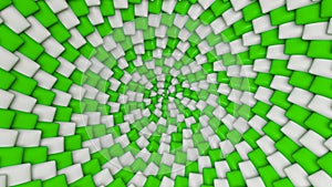 3d rendering of green and white chewing gums