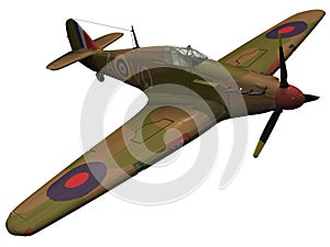 3d Rendering of a Hawker Hurriance photo