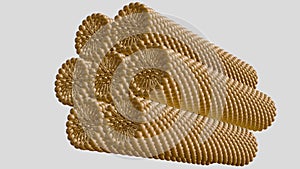 3d rendering of hexagonal lipid phase isolated on the background photo