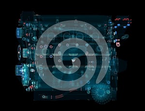 3D rendering, Holographic Particle engine