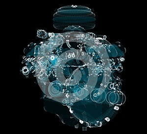 3D rendering, Holographic Particle engine