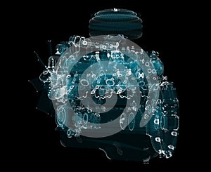 3D rendering, Holographic Particle engine