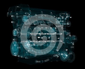 3D rendering, Holographic Particle engine