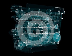 3D rendering, Holographic Particle engine