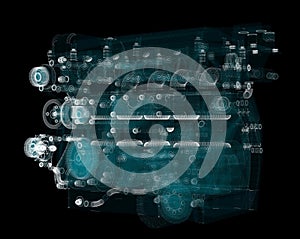 3D rendering, Holographic Particle engine