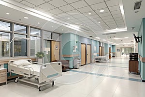 3D rendering of a hospital interior