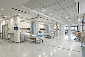 3D rendering of a hospital interior