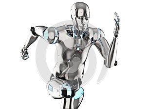 Humanoid robot running