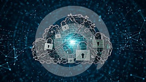 Secure Cloud Computing and Data Protection Concept