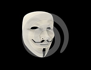 Guy Fawkes / Anonymous mask isolated.
