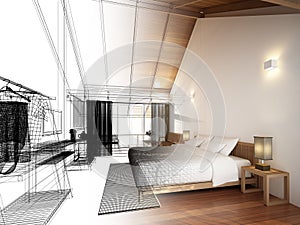 3d rendering of interior bedroom