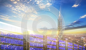 3d rendering Internet and global communications concept