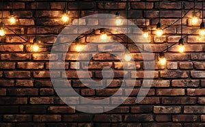 d rendering of light bulbs shining on a dark brick wall