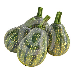 3D Rendering of a Loci Vegetable on Transparent Background - Ai Generated