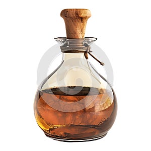 3D Rendering of a Magic Potion Bottle on Transparent Background - Ai Generated