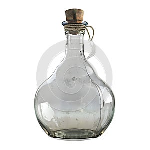 3D Rendering of a Magic Potion Bottle on Transparent Background - Ai Generated