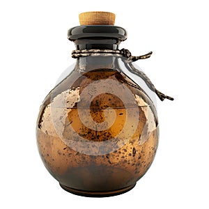 3D Rendering of a Magic Potion Bottle Transparent Background - Ai Generated