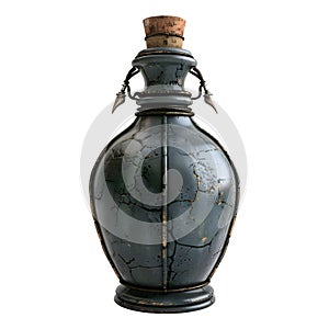3D Rendering of a Magic Potion Bottle Transparent Background - Ai Generated