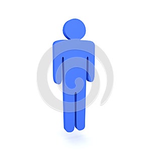 3D rendering of male outline