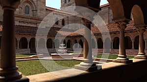 3D Rendering Medieval Castle