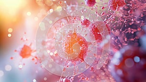 3D Rendering of Melanocyte Activity in Response to Sun Exposure photo