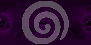 3d rendering Microscope virus- bacteria close up.  Equirectangular  360 VR image.  The medical panoramic background