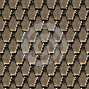 3D rendering of Middle Ages armor pattern tile