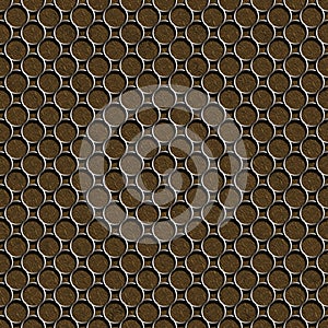 3D rendering of Middle Ages armor pattern tile