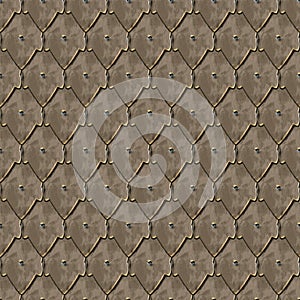 3D rendering of Middle Ages armor pattern tile