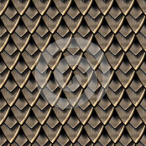 3D rendering of Middle Ages armor pattern tile