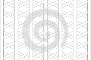 3d rendering. modern hexagonal shape mesh pattern wall design background.