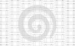 3d rendering. modern simple white bar in square shape pattern wall background.