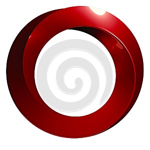 3D rendering of a Moebius ring