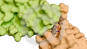 A 3d rendering of a molecular glue photo