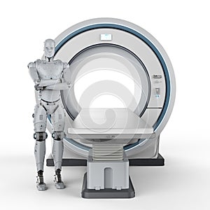 Robot with mri scan