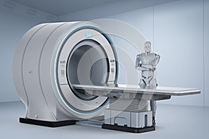 Robot with mri scan