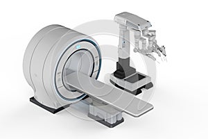 Mri scan with robot surgery