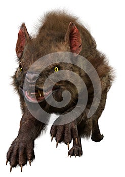 3D Rendering Varg on White