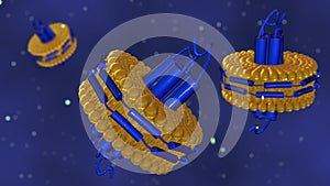 nanodisc consists of phospholipids and a stabilizing belt photo