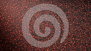 3D rendering. Orange texture with polygon pattern.