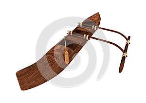 3D Rendering Outrigger on White