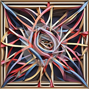 3 d rendering of plastic background artwork on ssed pattern on leather3 d rendering of plastic