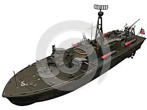 3d Rendering of a PT Boat