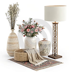 3D rendering of room decorations