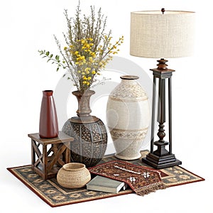 3D rendering of room decorations