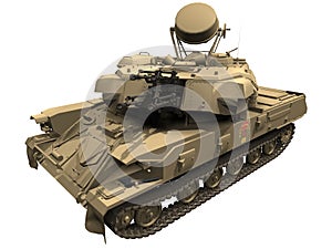 3d Rendering of a Russian/Soviet ZSU23 photo