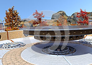 3D Rendering Alien Plantet