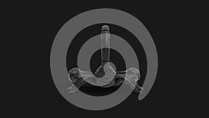 3d rendering of a scorpion isolated in a studio colored background